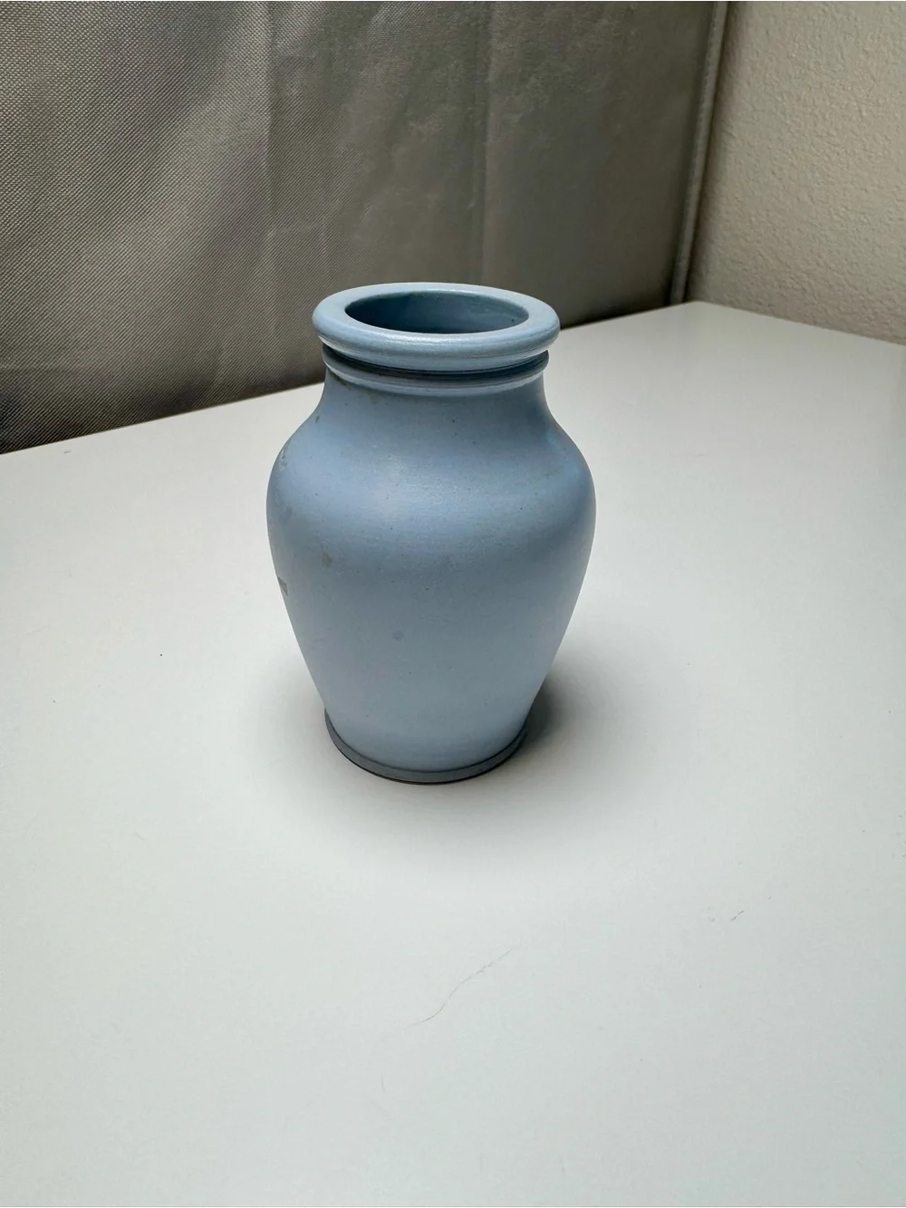 Matte Light Blue Ceramic Vase